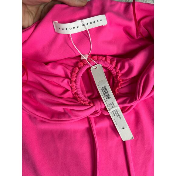 Susana Monaco Keyhole Halter Dress in “Watermelon”, size M, NWT! - Picture 9 of 12